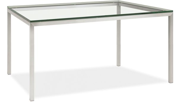 Portica Custom 60x36 39h Counter Table with Clear Glass Top