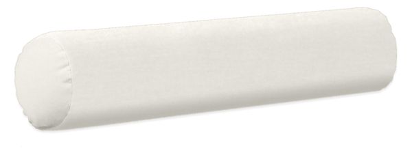 Outdoor Pillow Bolster in Sunbrella Canvas White