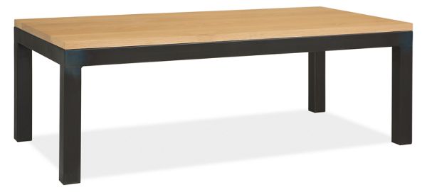 Parsons Custom 48x24 16h Accent Table with Solid White Oak Top
