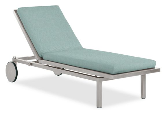 Montego Chaise Cushion in Sunbrella Canvas Spa