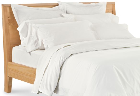 Percale Top-stitch Duvet Cover & Shams