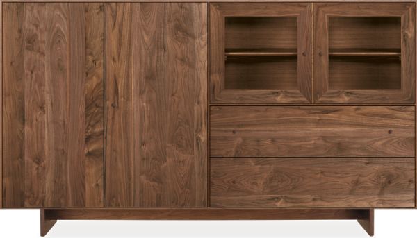 Hudson Custom 50h 86x20 Cabinet in Walnut