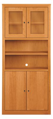 Woodwind Custom 72h 32x17 Cabinet in Cherry with Natural Steel Knobs