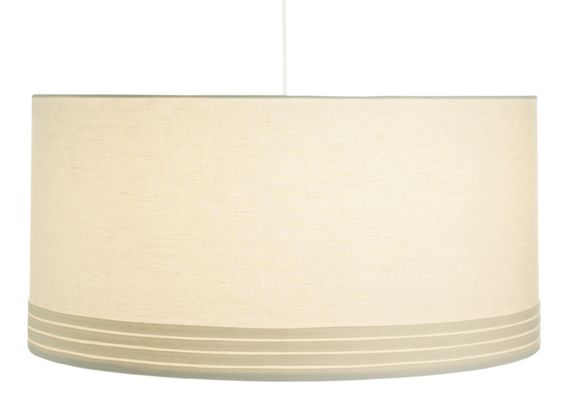 Banded Large Pendant in Ivory