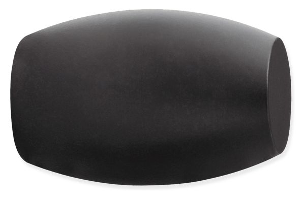 Barrel Knob in Natural Steel