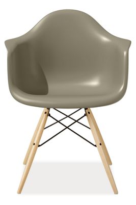 Eames� Molded Plastic Chairs with Maple Dowel Leg Base