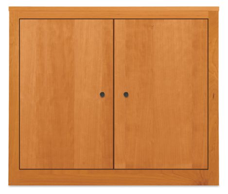 Woodwind Custom 30h 42x17 Bookcase in Cherry with Natural Steel Knobs