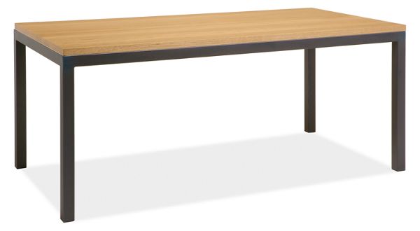 Parsons Custom 72x36 29h Dining Table with Solid White Oak Top