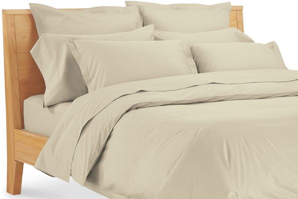 Percale Top-stitch Duvet Cover & Shams