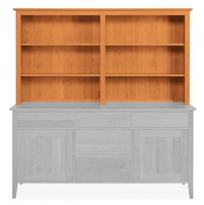 Adams 74w Hutch Top in Cherry