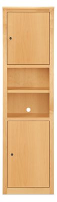 Woodwind Custom 72h 20x17 Cabinet in Maple with Natural Steel Knobs
