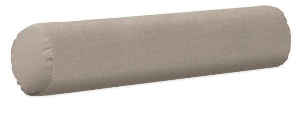Outdoor Pillow Bolster in Sunbrella Canvas Taupe