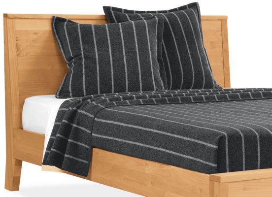 Washable Wool Stripe Blanket & Shams