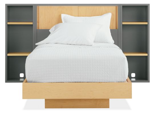 Mason Bed with Storage Headboard