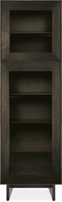 Hudson Custom 71h 22x20 Cabinet in Charcoal with Natural Steel Knobs