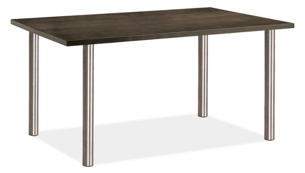 Stanton Legs 29h Table with 84x24 Charcoal Top