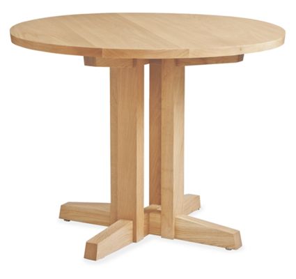Turner 36r 29h Dining Table in White Oak
