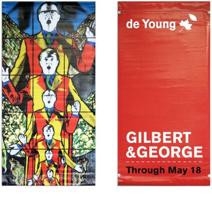 Gilbert & George Life Museum Banner