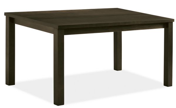 Andover Custom 48sq 29h Table in Maple with Charcoal Stain