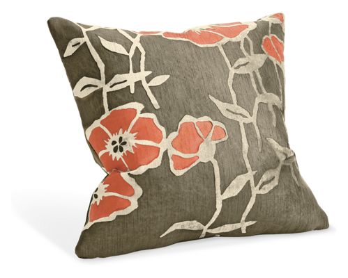 Poppy Orange Pillow