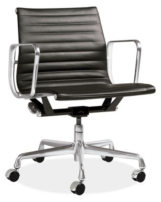 Eames� Aluminum Group Leather Multipurpose Chairs