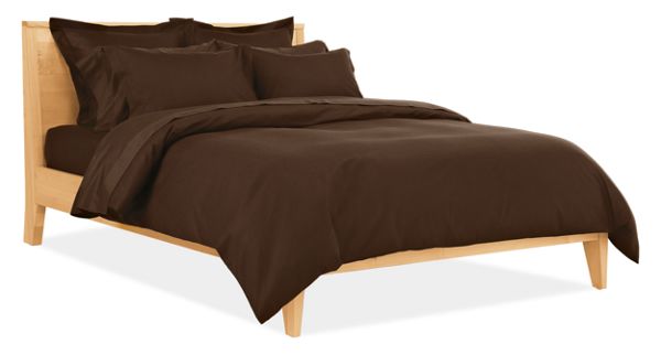 Sateen Jacquard Full/Queen Duvet Cover in Espresso