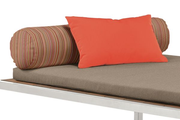Montego Sun Bed Round Bolster in Outdura Sunset Spice