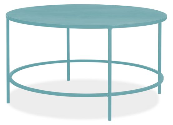 Slim Round Cocktail Table in Colors
