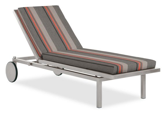 Montego Chaise Cushion in Sunbrella Sol Orange