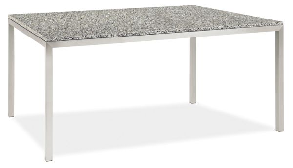Portica Custom 48x40 30h Dining Table with Luna Pearl Granite Top