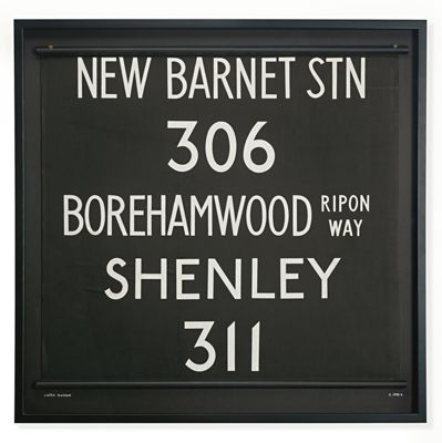 Vintage United Kingdom Trolley Sign