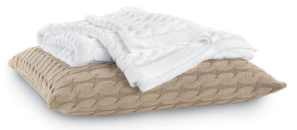 Cotton Cable Throw & Pillow