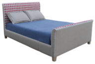 Clara Bed / Custom Ikat Fabric