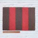 Waypoint Wool Rug - Duo Stripe Bark / Zinnia