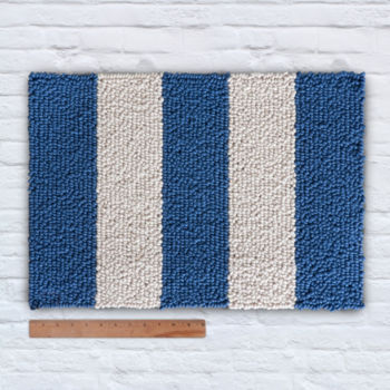 Waypoint Wool Rug - Duo Stripe Ivory / Marine