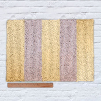 Waypoint Wool Rug - Duo Stripe Ivory / Sun