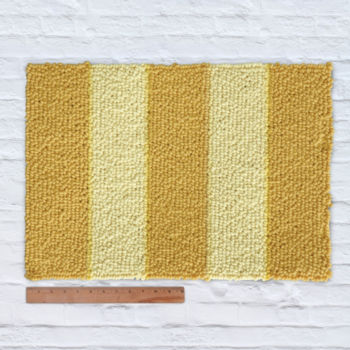 Waypoint Wool Rug - Duo Stripe Tonal - Ale / Sun