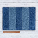 Waypoint Wool Rug - Duo Stripe Tonal - Marine / Vast Sky