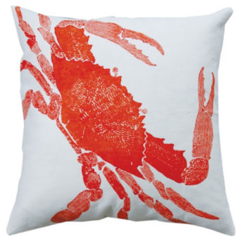 Crab Pillow - Rhubarb