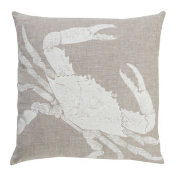 Crab Pillow - White