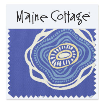 Ann's Labyrinth:  China Blue  (swatch card)