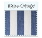 Bateaux Stripe: Marine (swatch card)