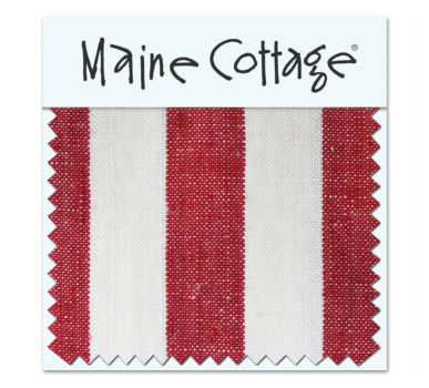 Bateaux Stripe: Tomato (swatch card)
