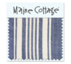Cafe  Stripe: Marine (swatch card)