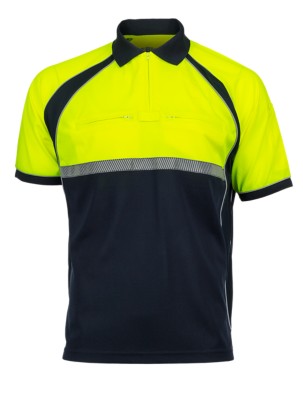 blauer colorblock performance polo