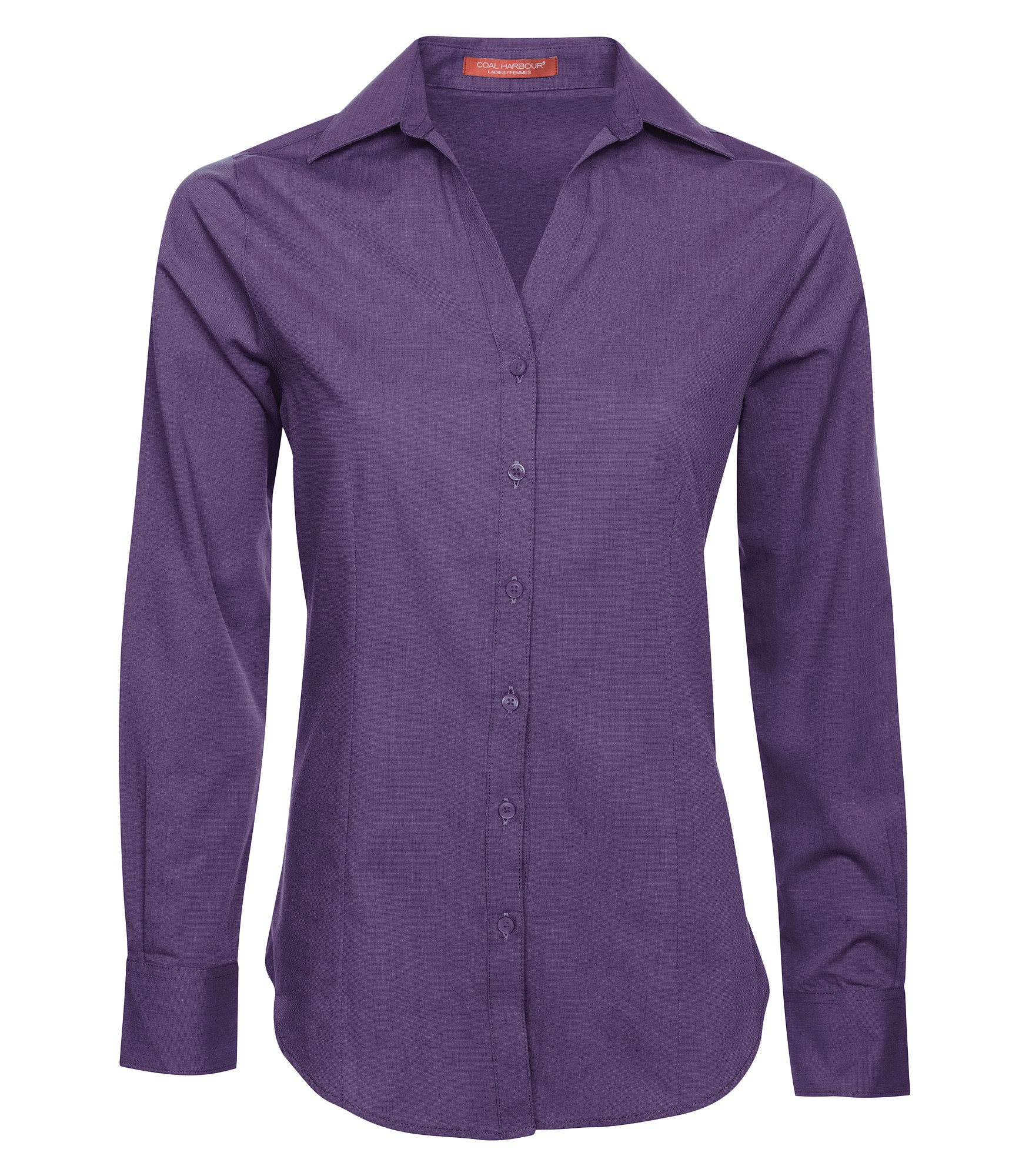 AMP_CA | Coal Harbour® Ladies Textured Woven Shirt