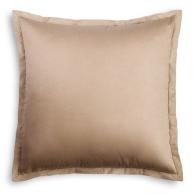 Gold White Shimmer Linen Euro Sham Loom Decor