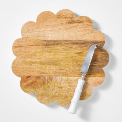 Mark & Graham x Pencil & Paper Co. Scalloped Cheese Board