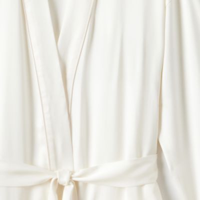Ruffle Sateen Robe