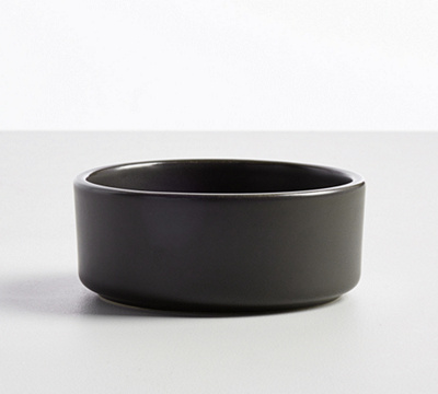 Mason Stoneware Pet Bowl - Charcoal, X-Small, 2 Cups